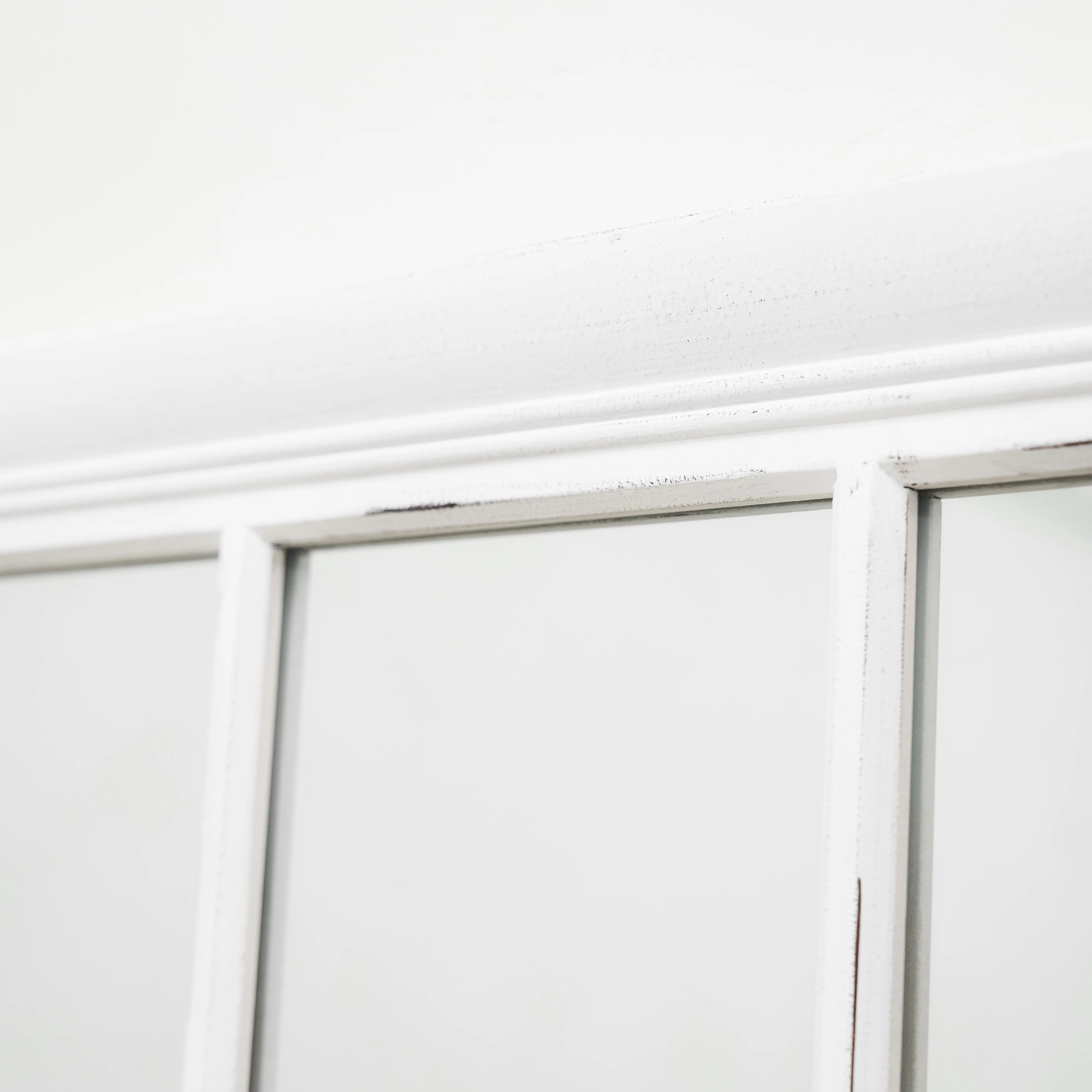 Sasha - White Shabby Chic Full Length Window Mirror 180cm x 100cm - Image 12