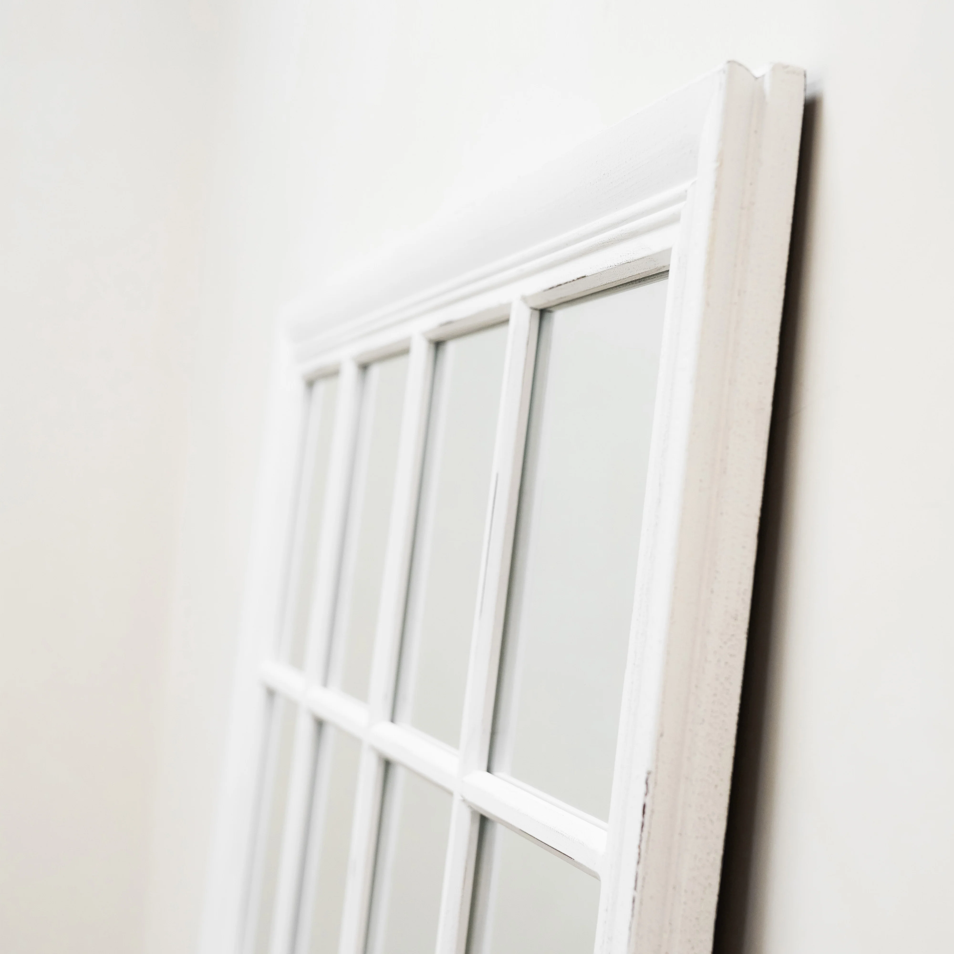 Sasha - White Shabby Chic Full Length Window Mirror 180cm x 100cm - Image 7