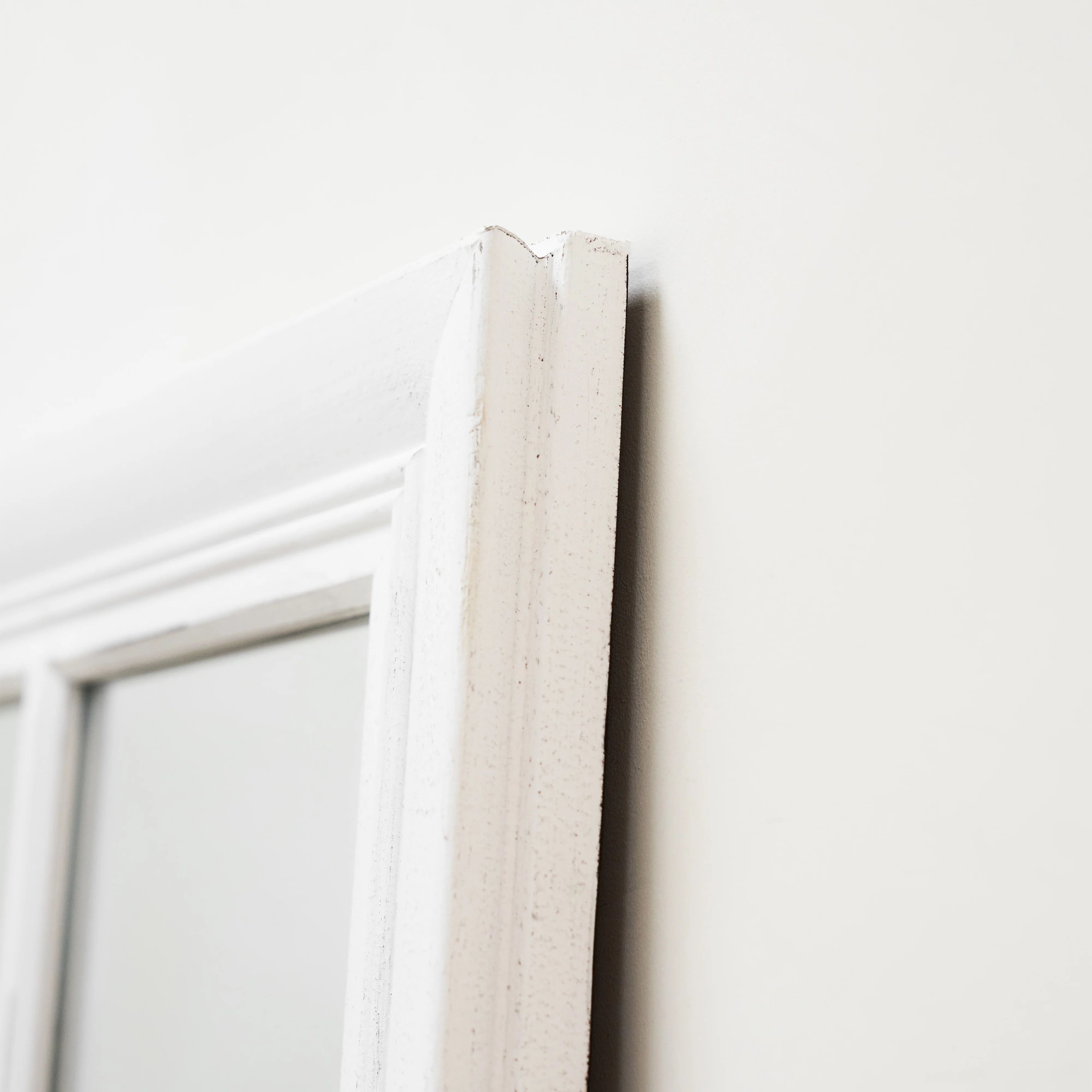 Sasha - White Shabby Chic Full Length Window Mirror 180cm x 100cm - Image 8