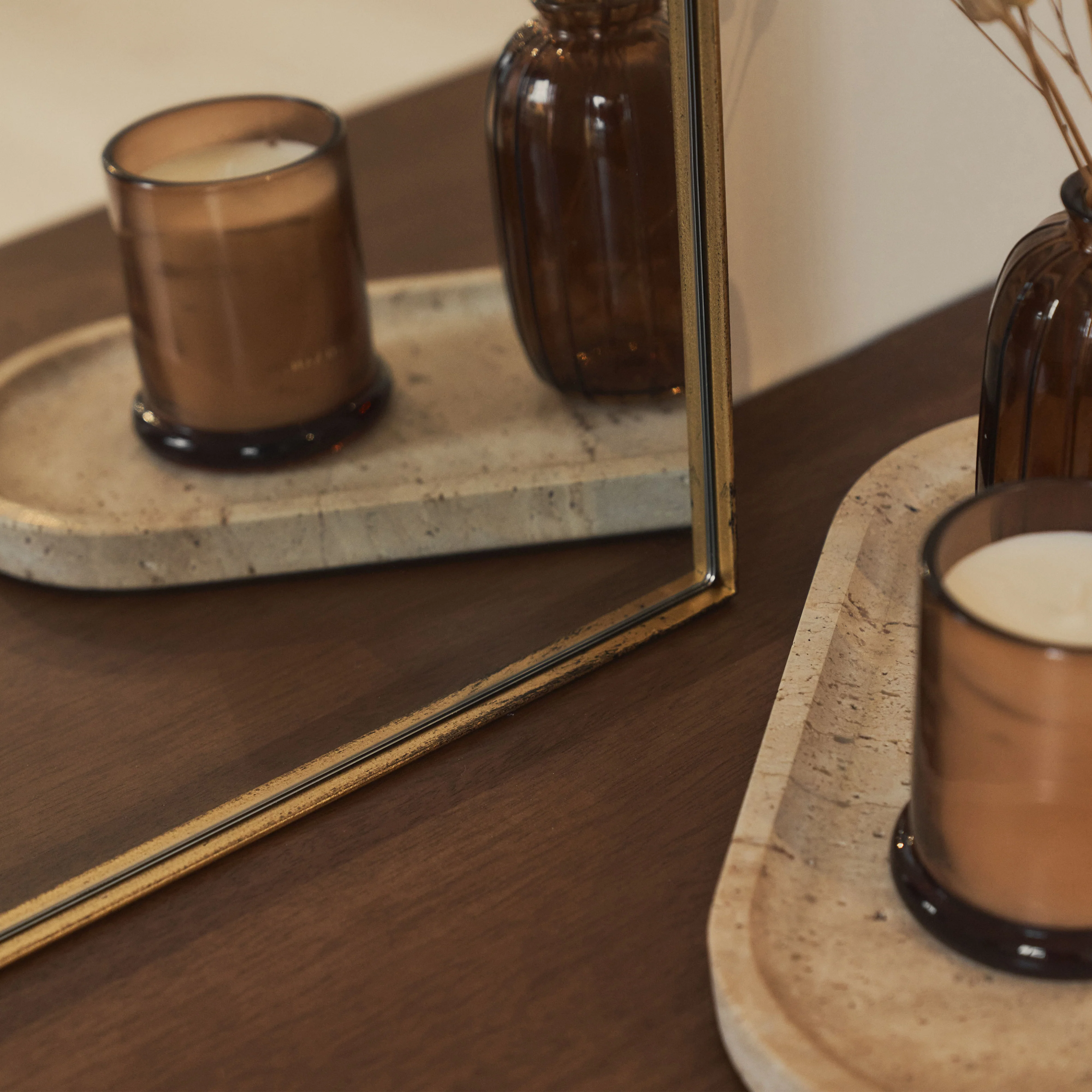 Theo - Gold Rectangular Metal Wall Mirror 90cm x 60cm - Image 7