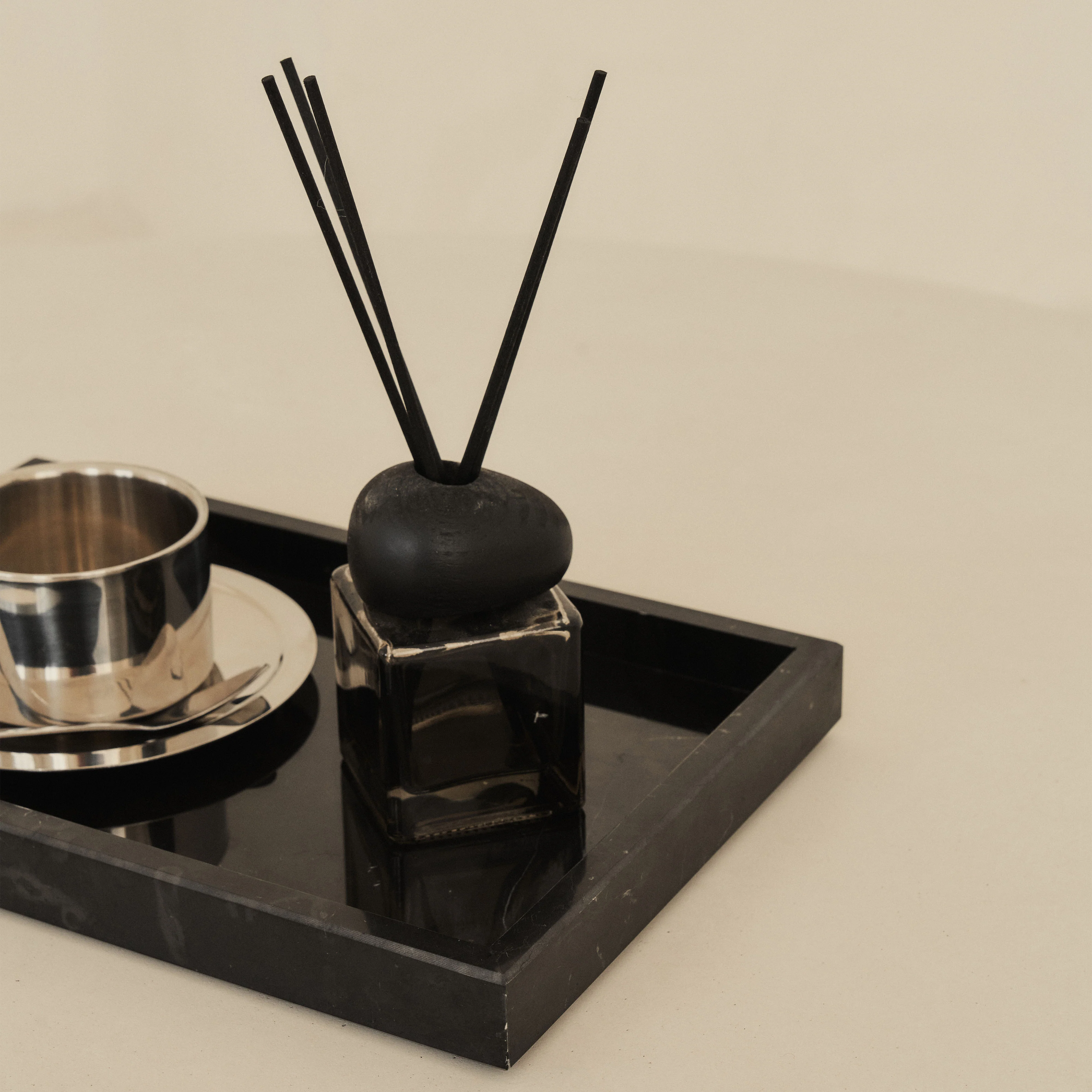 Travara - Black Marble Large Rectangular Decorative Tray - Image 6