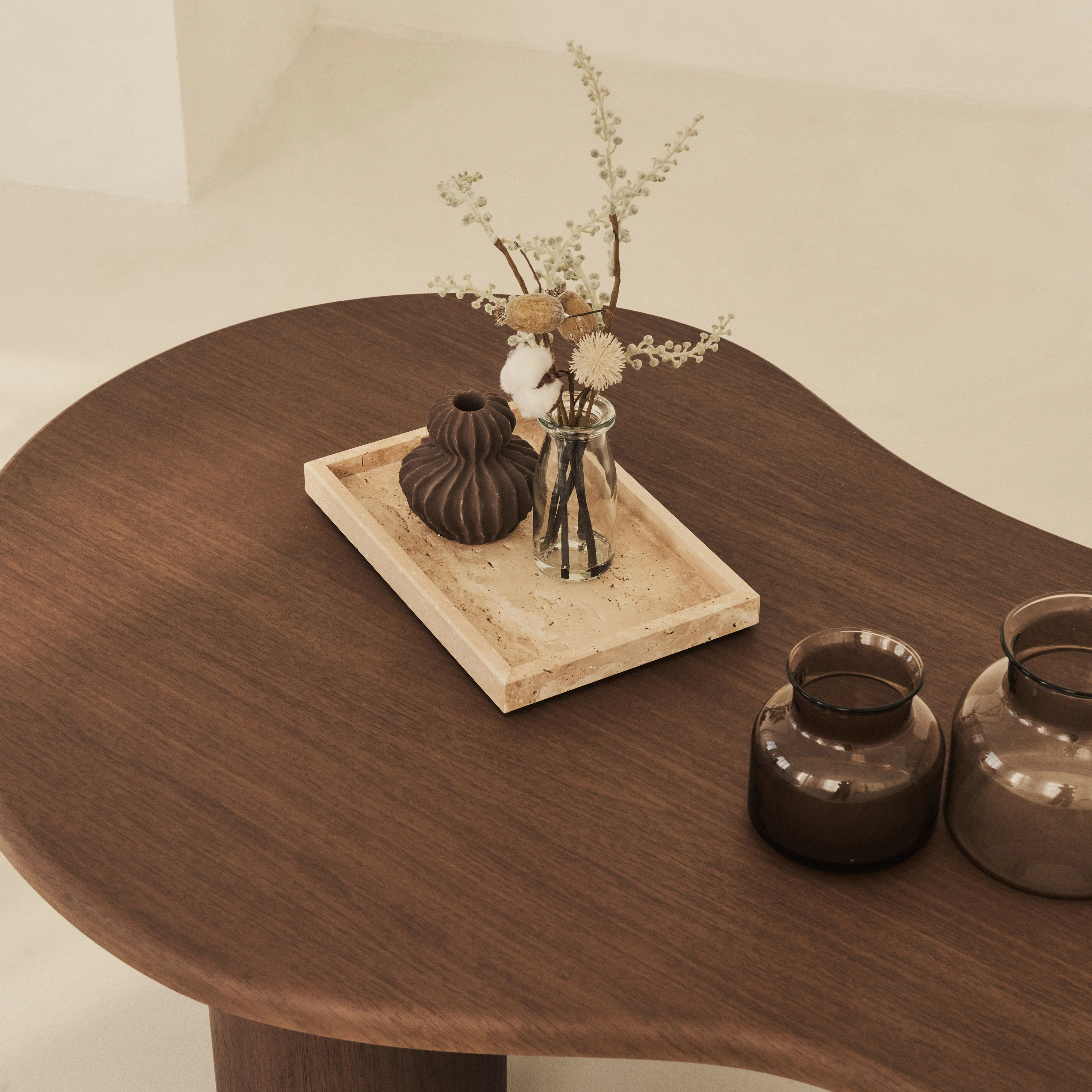 Travara - Cream Travertine Large Rectangular Decorative Tray - Image 10