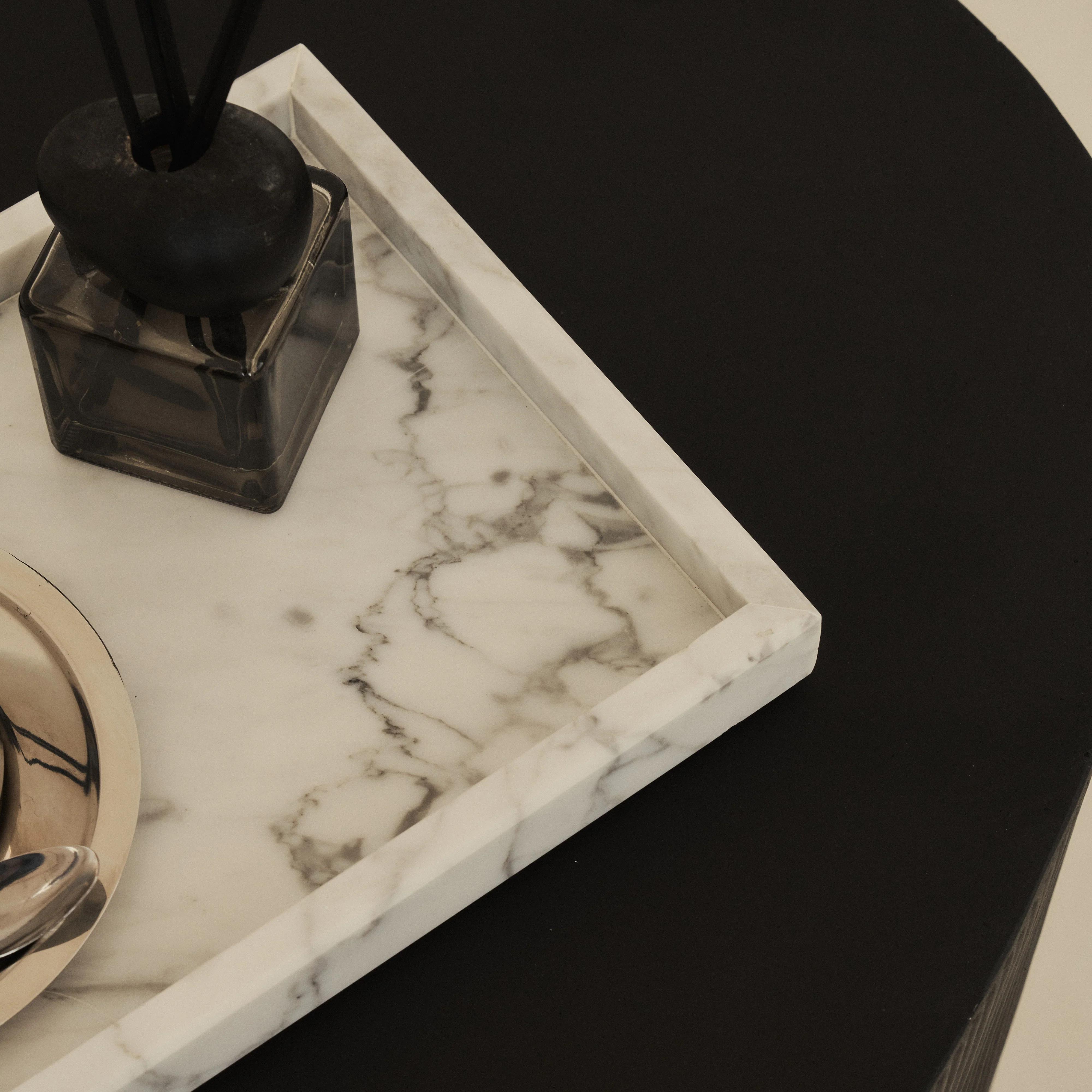 Travara - White Marble Large Rectangular Decorative Tray - Image 7