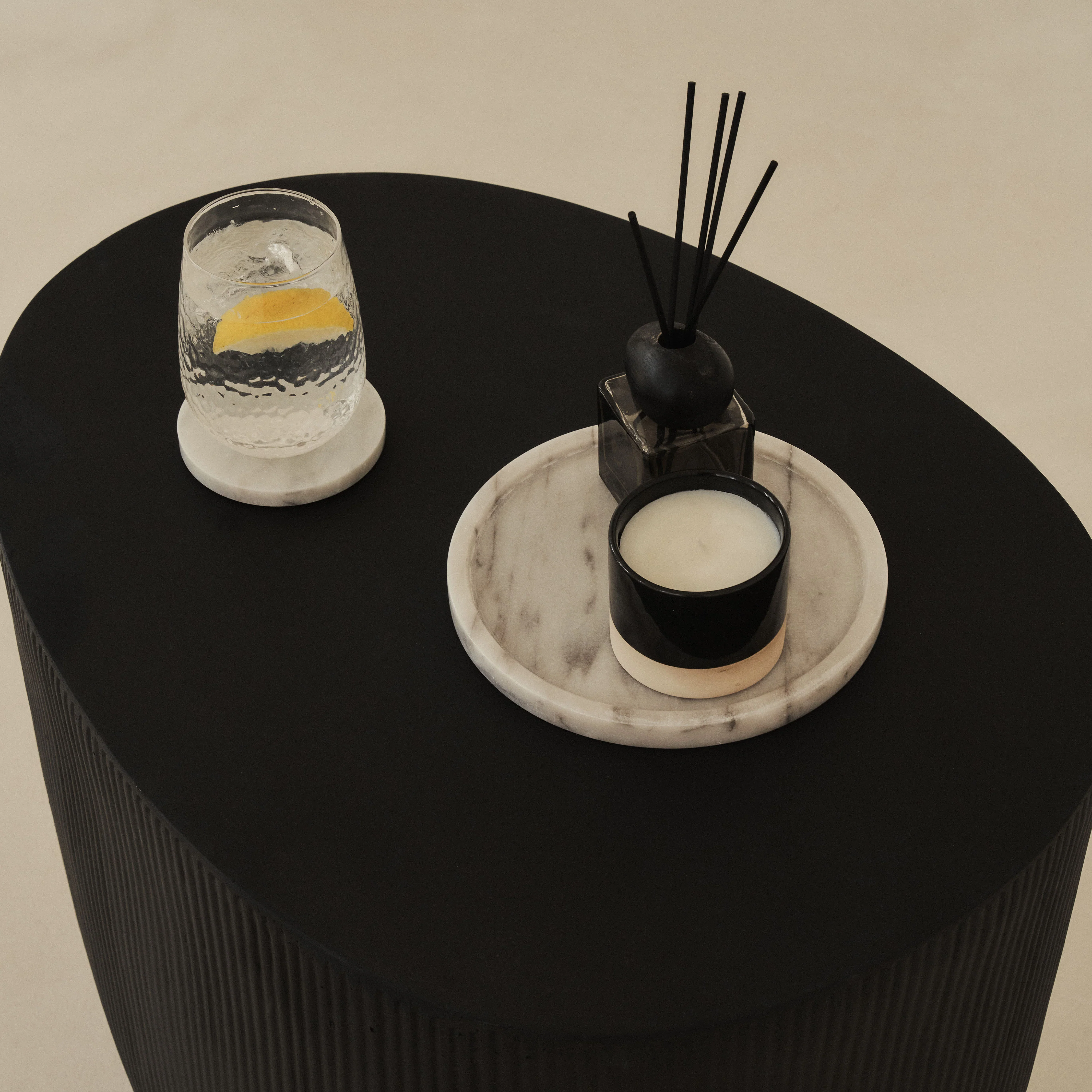 Travara - White Marble Round Decorative Tray - Image 5