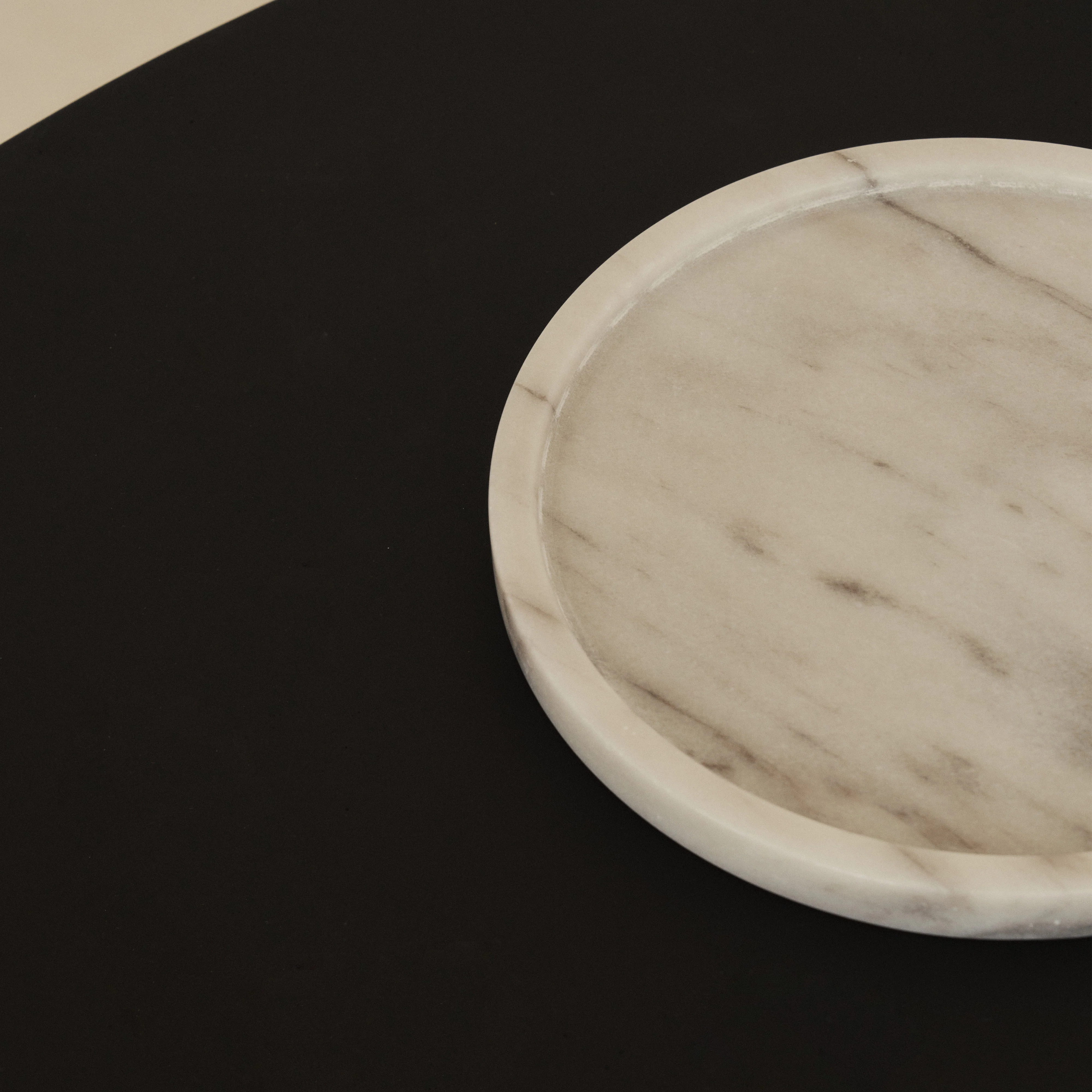 Travara - White Marble Round Decorative Tray - Image 7
