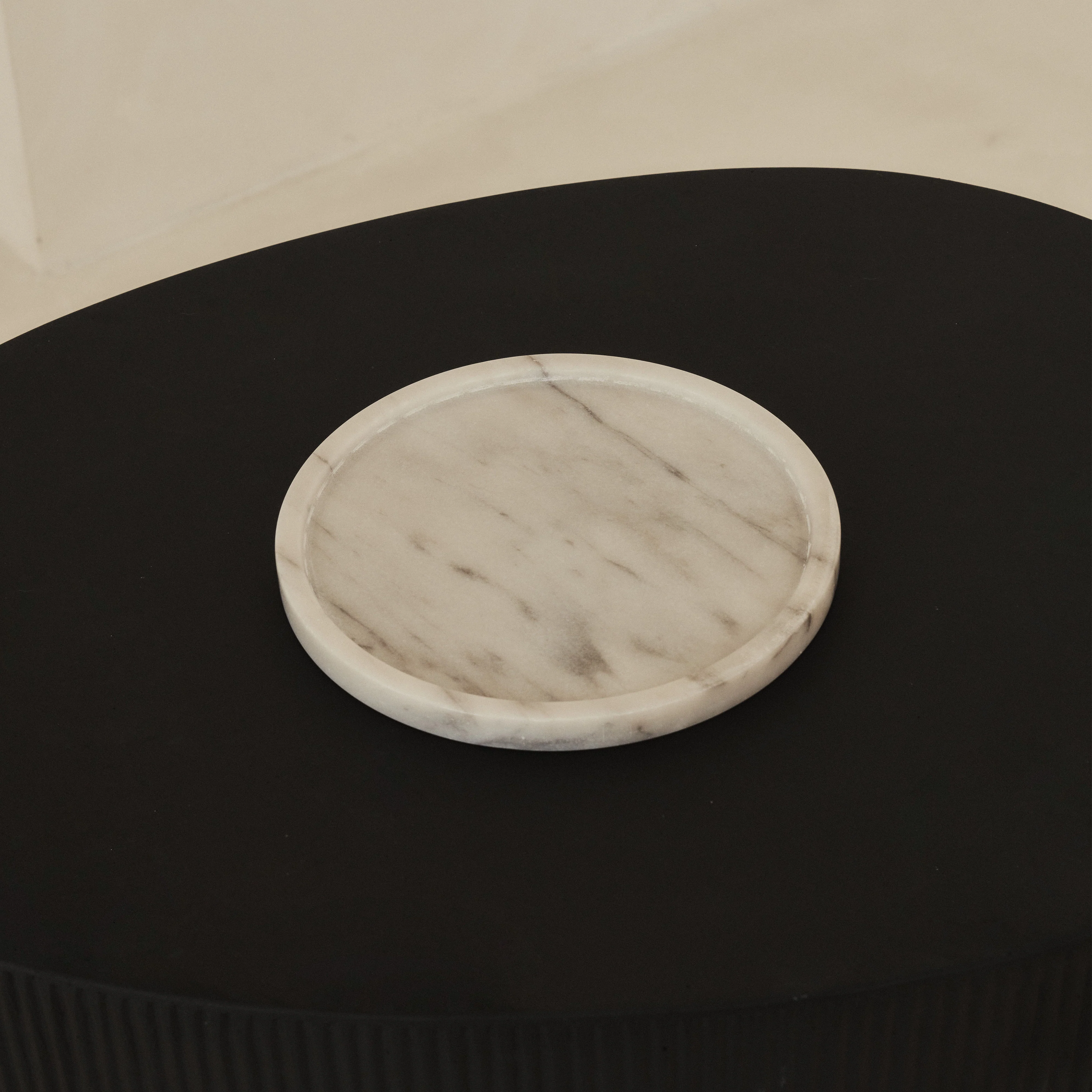 Travara - White Marble Round Decorative Tray - Image 9