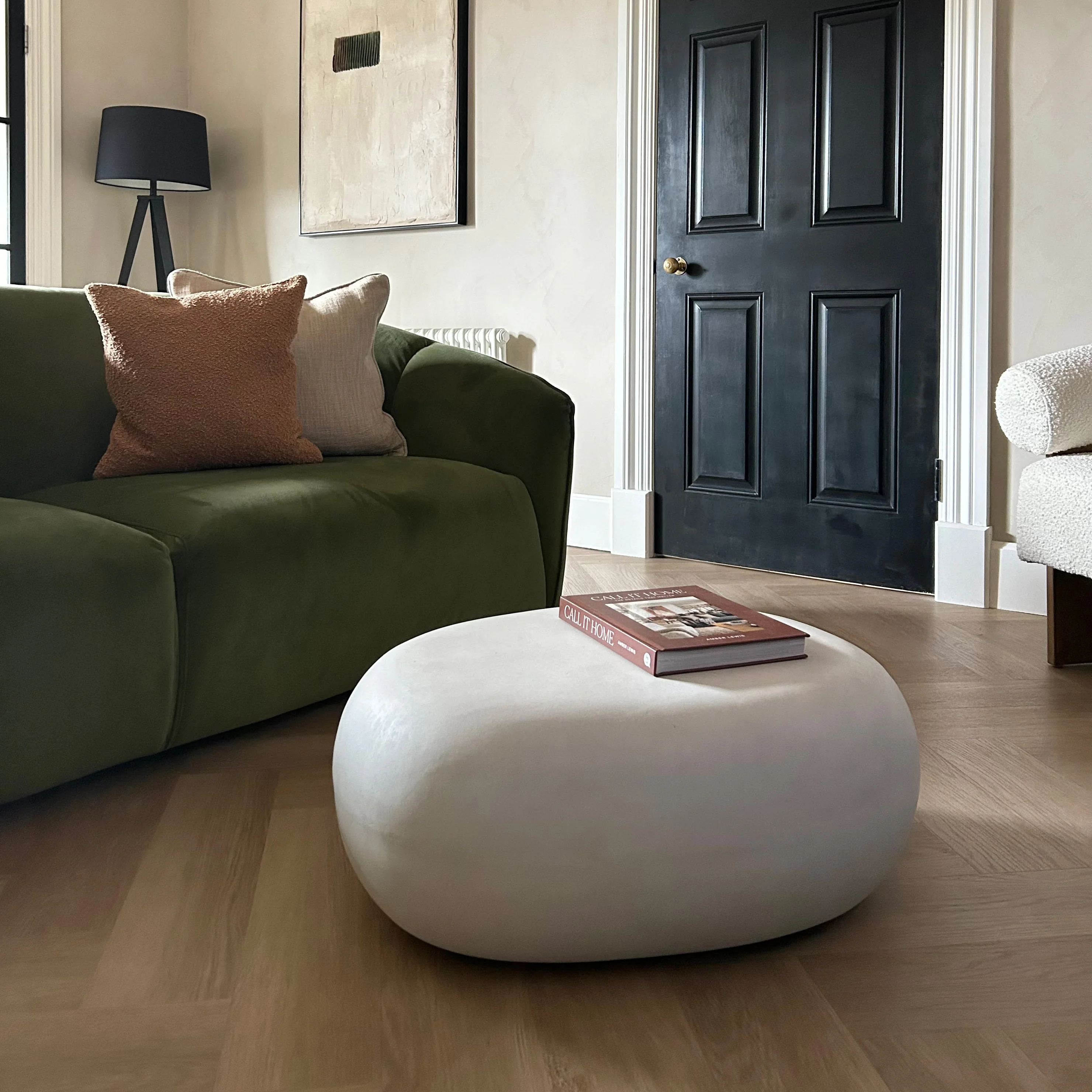 Zola - Minimal Concrete Pebble Coffee Table Large - Image 3