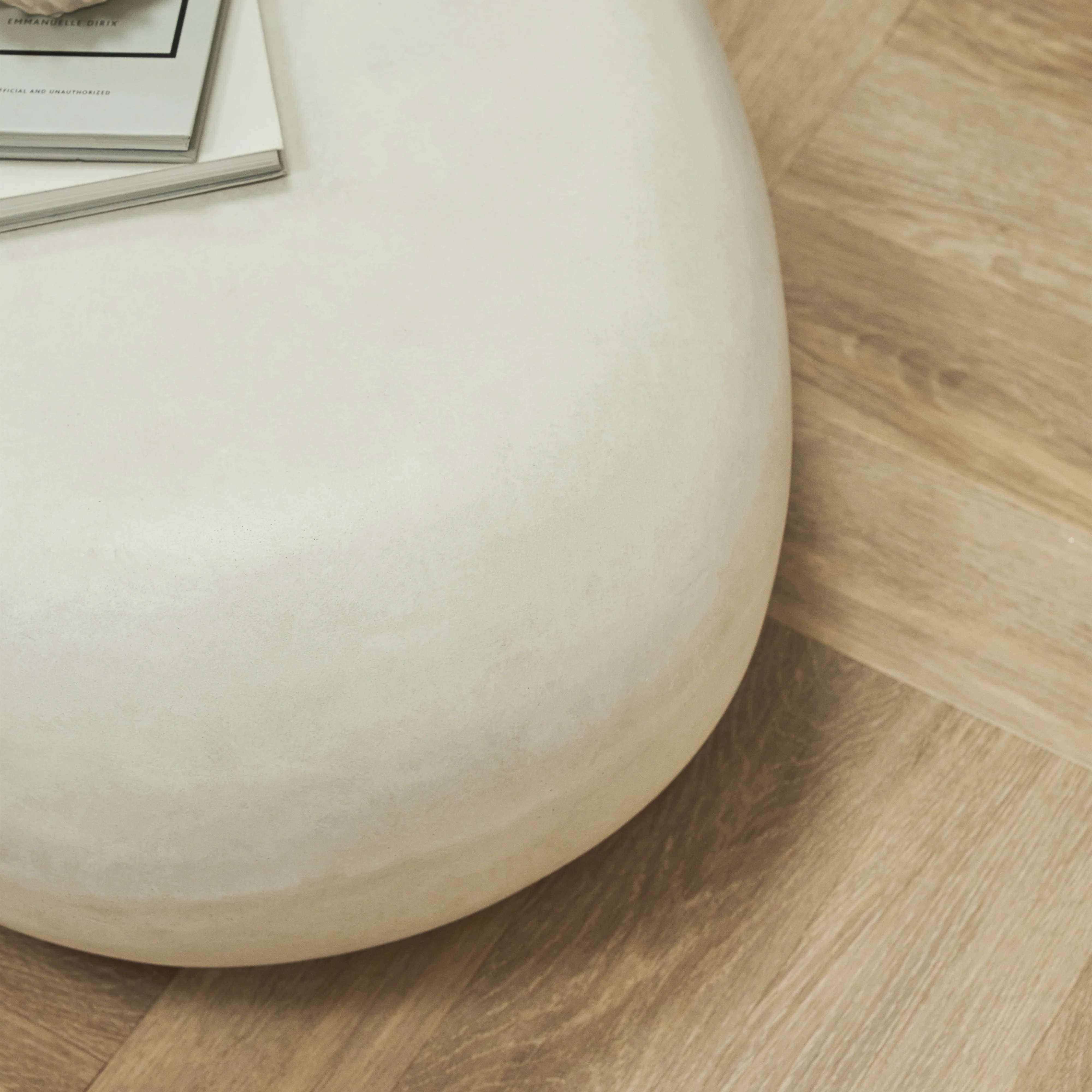 Zola - Minimal Concrete Pebble Coffee Table Large - Image 8