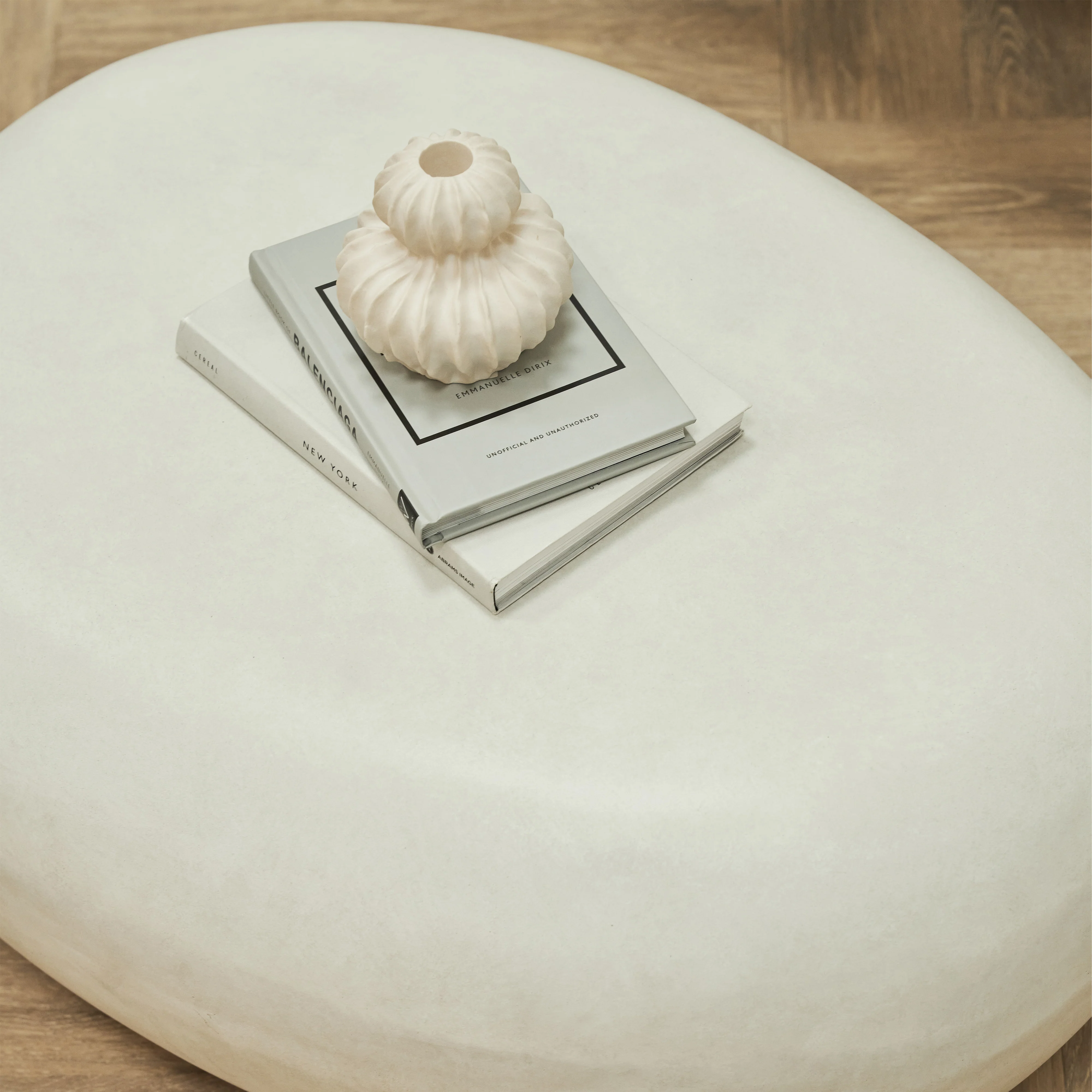 Zola - Minimal Concrete Pebble Coffee Table Large - Image 9